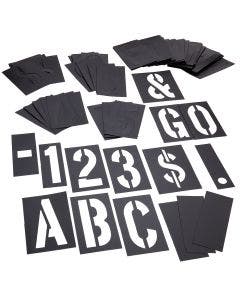 Stencil Set-Letter/Number 4" PVC 92 Pieces