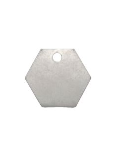 Tag-1-1/4" Hexagon Aluminum 50pk