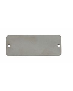 Tag-2"x4" Round Corners Stainless Steel 3pk