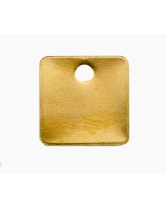 Tag-1" Square Brass 50pk