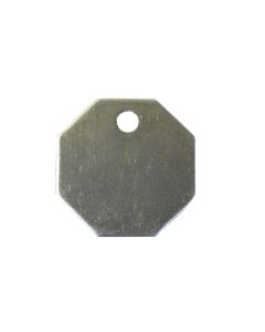 Tag-1-1/4" Octagon Stainless Steel 25pk