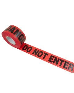 Barricade Tape-DANGER DO NOT ENTER 1000'x3"x2Mil Red