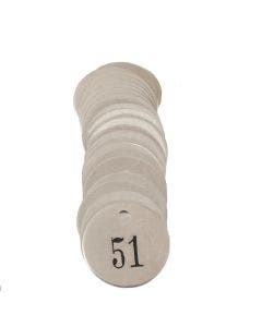 Tag-51-75 1-1/4" Round Alum 25pk