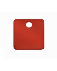 Tag-1-1/4" Square Anodized Aluminum Red 5pk