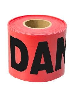 Barricade Tape-DANGER 200'x3"x2Mil Red