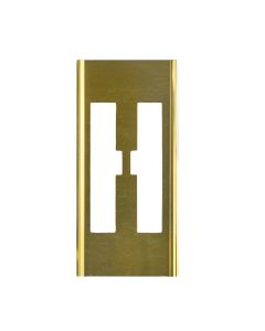 Stencil Sort-1" Brass Gothic H