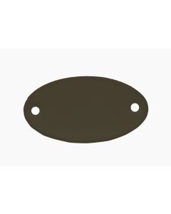 Tag-1-5/32"x2-1/16" Oval Anodized Aluminum Black 5pk