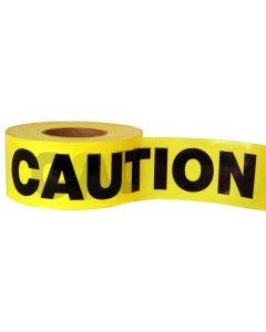 Barricade Tape-CAUTION 1000'x3"x1.5Mil