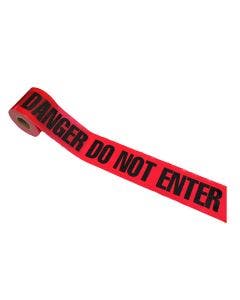 Barricade Tape-DANGER DO NOT ENTER 300'x3"x2Mil Red