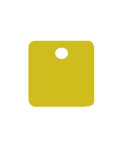 Tag-1-1/4" Square Anodized Aluminum Gold 5pk