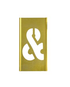 Stencil Sort-1" Brass Gothic Ampersand