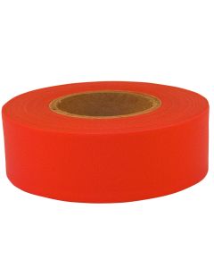 SubZero Flag Tape-150'x1-3/16"x5Mil Red Fluorescent