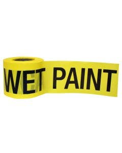 Barricade Tape-CAUTION WET PAINT 300'x3"x2Mil