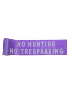 6 in. x 100 ft. No Hunting No Trespassing Purple Barricade Tape (12-pack)