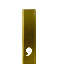 Stencil Sort-1" Brass Gothic Comma