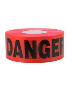 Barricade Tape-DANGER 300'x3"x2Mil Red