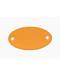 Tag-1-5/32"x2-1/16" Oval Anodized Aluminum Orange 5pk