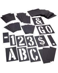 Stencil Set-Letter/Number 6" PVC 138 Pieces