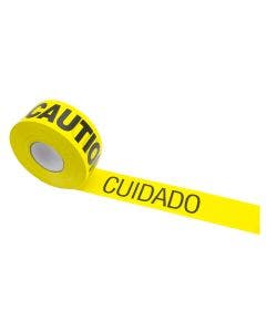 Barricade Tape-CAUTION/CUIDADO 300'x3"x2Mil