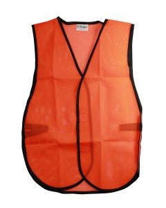 Safety Vest-Soft Mesh Orange Fluorescent
