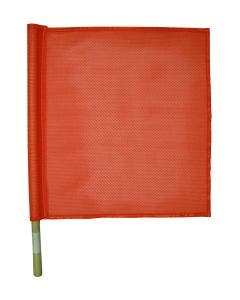 Traffic Flag-24" Wood Handle, Nylon Flag