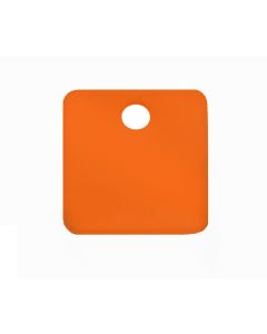 Tag-1-1/4" Square Anodized Aluminum Orange 5pk
