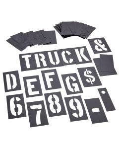 Stencil Set-Letter/Number 1" PVC 92 Pieces