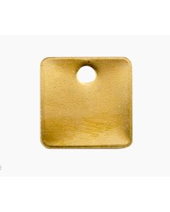 Tag-Square 1-1/4" Brass 50 Pack