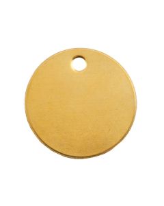 Tag-Round 2" Brass 10 Pack