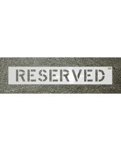Stencil-RESERVED 4" X 3" LDPE