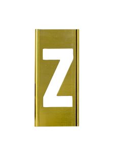 Stencil Sort-12" Brass Gothic Z