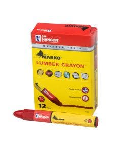 El Marko® Lumber Crayon-Standard Red (12 pack)