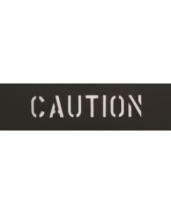 Stencil-CAUTION 2-1/2" Characters PVC