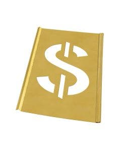 Stencil Sort-4" Brass Gothic Dollar
