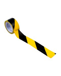 Aisle Marking Tape Black/Yellow  54' x 2" (6 rolls) 