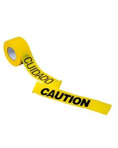 CAUTION/CUIDADO Barricade Tape 1000' x 3" x 2Mil (12 rolls)