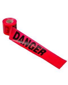 DANGER Barricade Tape Red 300'x 3"x2 Mil (16 rolls)