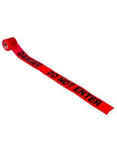 DANGER DO NOT ENTER Barricade Tape Red 300' x 3"x 2Mil (16 rolls)