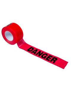 DANGER Barricade Tape Red 1000'x 3"x 1.5 Mil (15 rolls)