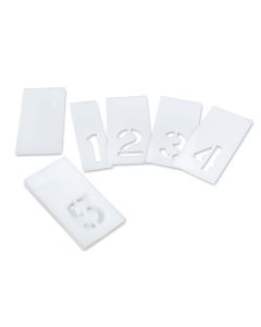 Stencil Set-Number 4"x2-3/4" LDPE Curb 12 Pieces