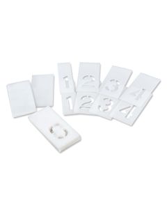 Stencil Set-Curb  4"x2-3/4" LDPE 18 Pieces