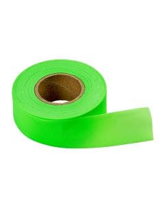 Flag Tape Lime Fluorescent 150'x1-3/16"x 4Mil (12 rolls)