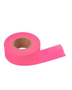 Flag Tape Pink Fluorescent 150'x 1-3/16"x 4Mil (12 rolls)