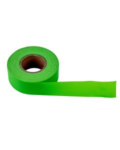 Flag Tape Green Fluorescent 150 'x 1-3/16 "x 4Mil (12 rolls)