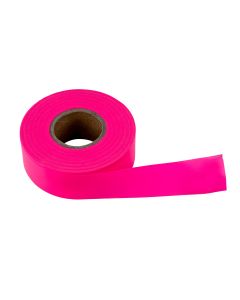 SubZero Flag Tape Pink Fluorescent 150 'x 1-3/16" x 5Mil (12 rolls)