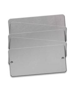 Tag-Rectangle with Rounded Corners 1-1/2"x 3"  316SS 25 pack