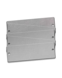 Tag-Rectangle with Rounded Corners 2"x 6" 316SS 5 pack