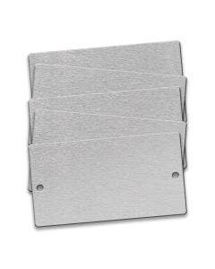 Tag-Rectangle with Rounded Corners Die# 3235 3" X 5-1/2" Aluminum 10 Pack