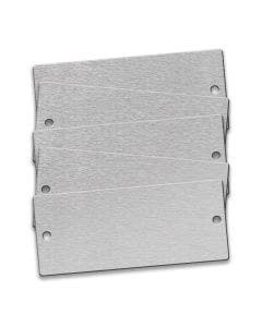 Tag-Rectangle with Rounded Corners Die# 3237 3" X 7" Aluminum 10 Pack