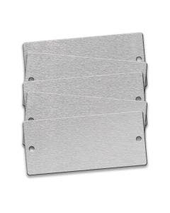 Tag-Rectangle with Rounded Corners Die# 3425 2-1/2" X 5-1/2" Aluminum 10 Pack